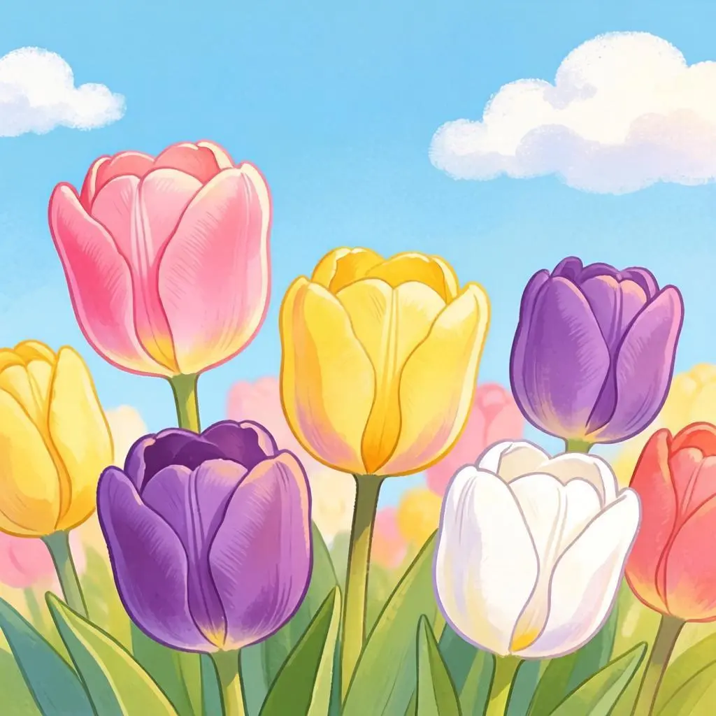Fiori Dipingi a Numeri